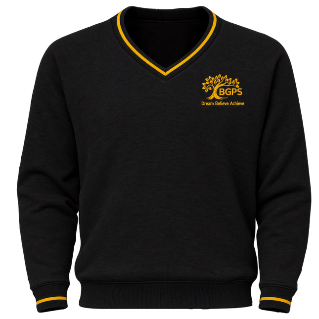BERNARD GILPIN KNITTED V-NECK JUMPER