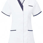 White with Navy Trim / 6 / ORN