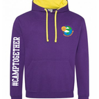 PURPLE/SUNSHINE YELLOW / 5/6 / JUST HOODS BY AWDIS