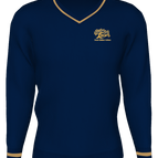 NAVY WITH GOLD TRIMS