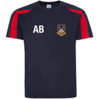 FRENCH NAVY/FIRE RED / 3/4 / JUST COOL BY AWDIS