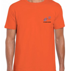 ORANGE / 3/4 / GILDAN