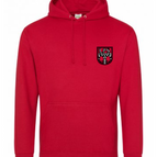FIRE RED / L / JUST HOODS BY AWDIS
