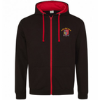 JET BLACK/FIRE RED / S / JUST HOODS BY AWDIS