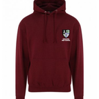 BURGUNDY SMOKE / XS / JUST HOODS BY AWDIS