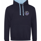 NEW FRENCH NAVY/SKY / 3/4 / JUST HOODS BY AWDIS