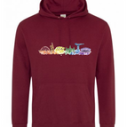 BURGUNDY / XS / JUST HOODS BY AWDIS
