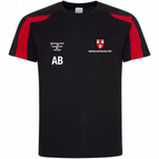 JET BLACK/FIRE RED / 3/4 / JUST COOL BY AWDIS