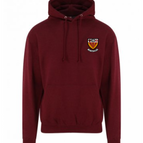 BURGUNDY SMOKE / XS / JUST HOODS BY AWDIS