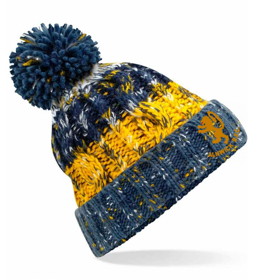 Alnwick RFC Corkscrew Pom Pom Beanie