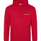 FIRE RED / XS / JUST HOODS BY AWDIS