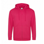 HOT PINK / 3/4 / JUST HOODS BY AWDIS