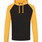 JET BLACK/GOLD / S / JUST HOODS BY AWDIS