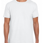 WHITE / S / GILDAN