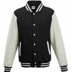 JET BLACK/WHITE / XS / JUST HOODS BY AWDIS